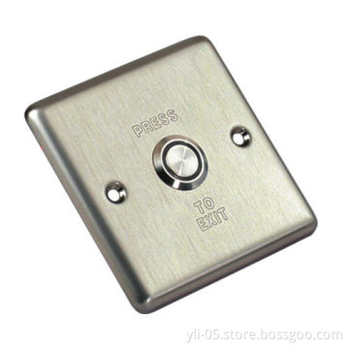 Door Release Button with LED (Luminous), Sized 86 x 86 x 20mm, 3A at 36V DC Maximum Current Rating